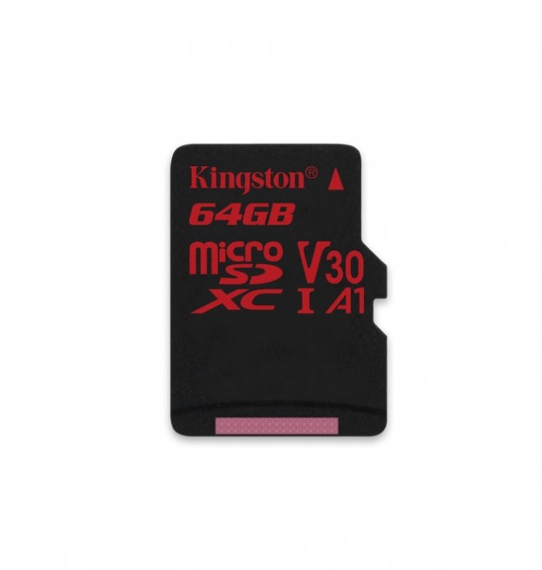 64GB microSDXC Kingston Canvas React  U3 100R/ 80W V30 A1 + bez adapteru - obrázek produktu