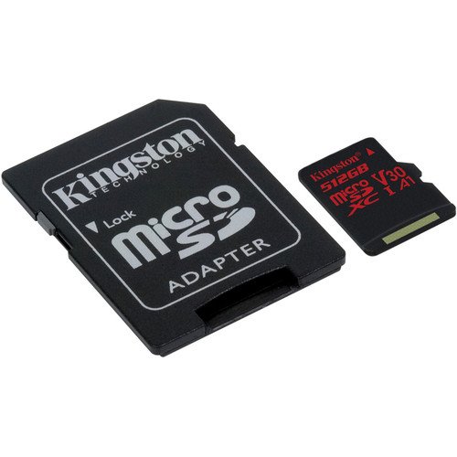 512GB microSDXC Kingston U3 100R/ 80W s adapt. - obrázek produktu