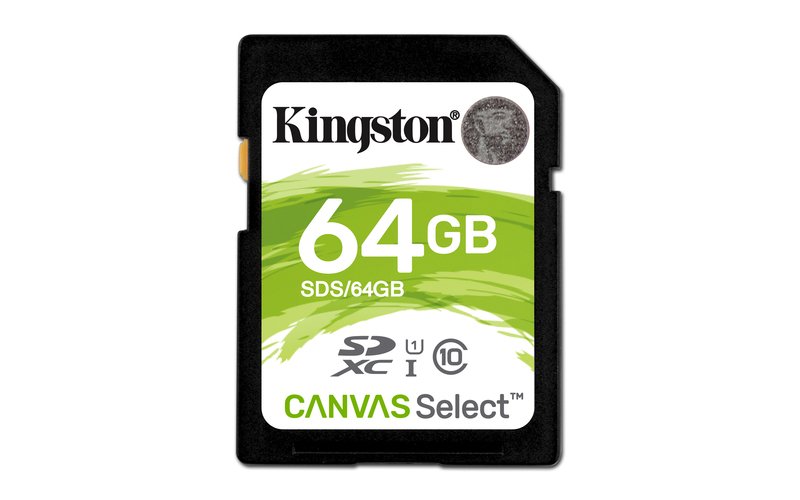64GB SDXC Kingston Canvas Select CL10 UHS-I 80R - obrázek č. 1