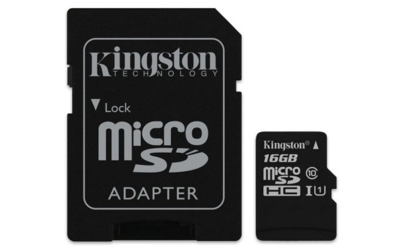 16GB microSDHC Kingston UHS-I Industrial Temp + SD adapter - obrázek produktu
