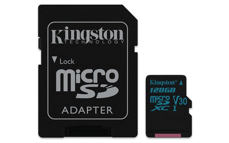 128GB microSDXC Kingston Canvas Go UHS-I U3 V30 90R/ 45W + SD adaptér - obrázek produktu