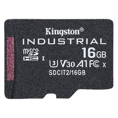 Kingston Industrial/ micro SDHC/ 16GB/ 100MBps/ UHS-I U3 /  Class 10 - obrázek produktu