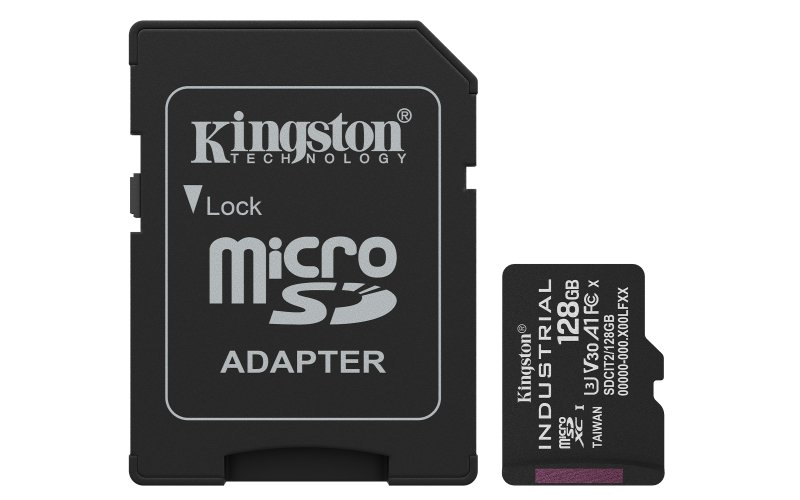 Kingston Industrial / Micro SDXC / 128GB / UHS-I U3  /  Class 10 / + Adaptér - obrázek produktu