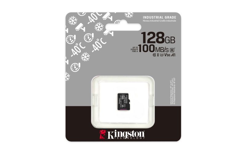 Kingston Industrial / Micro SDXC / 128GB / UHS-I U3  /  Class 10 - obrázek č. 1