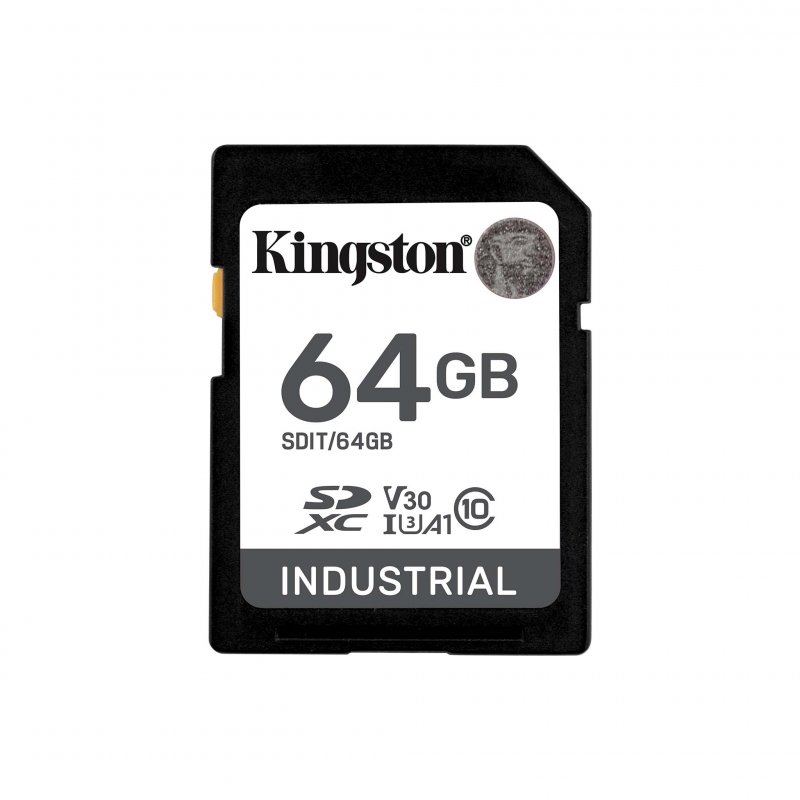 Kingston Industrial/ SDXC/ 64GB/ 100MBps/ UHS-I U3 /  Class 10 - obrázek produktu