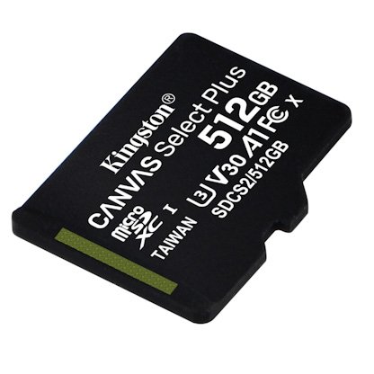 Kingston CANVAS SELECT PLUS/ micro SD/ 512GB/ 100MBps/ UHS-I U3 /  Class 10 - obrázek č. 1