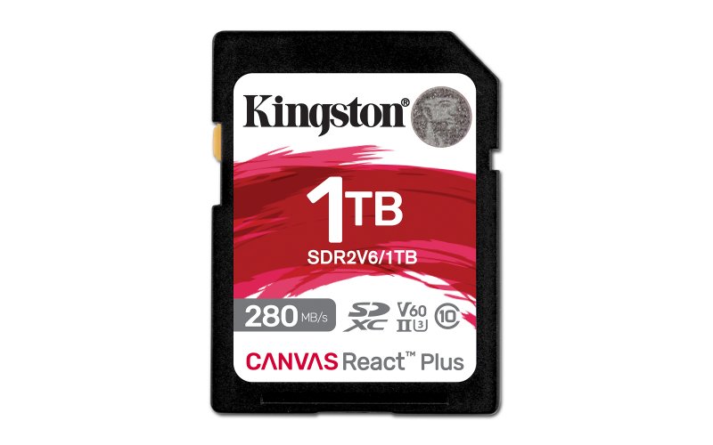 Kingston Canvas React Plus/ SDHC/ 1TB/ UHS-II U3 /  Class 10 - obrázek produktu