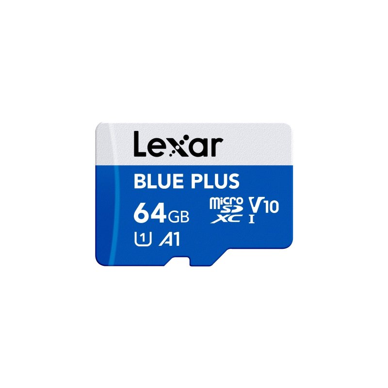 Lexar 64GB Blue Plus microSDHC s adp C10 A1 - obrázek produktu