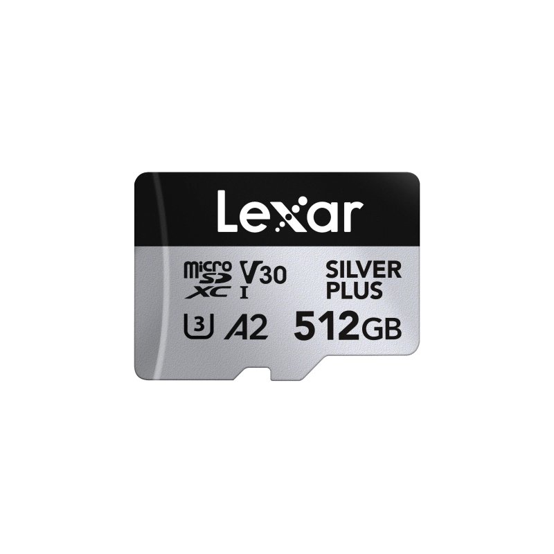 Lexar 512GB H-P Silver Plus microSDHC s adp C10 A2 - obrázek produktu