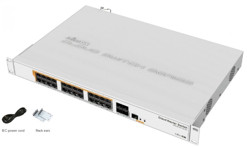 MIKROTIK CRS328-24P-4S+RM 24-port Gigabit Cloud Router Switch - obrázek č. 1