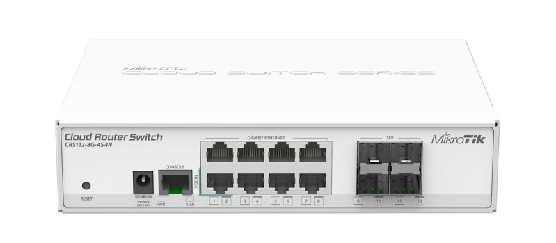 MikroTik CRS112-8G-4S-IN ,8port L3 desktop switch - obrázek produktu