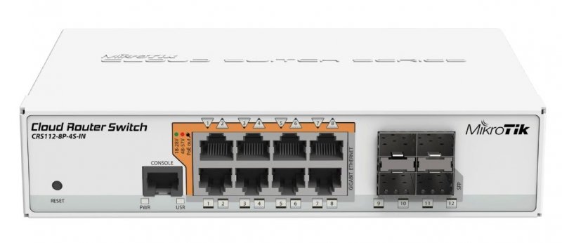 MikroTik CRS112-8P-4S-IN  Cloud Router Switch - obrázek produktu