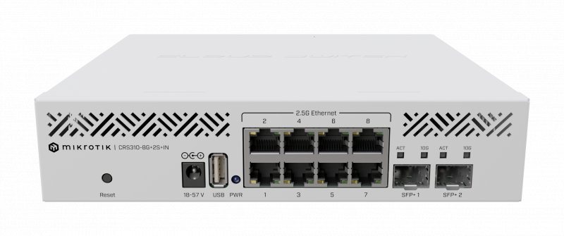 MikroTik CRS310-8G+2S+IN, Cloud Router Switch - obrázek produktu