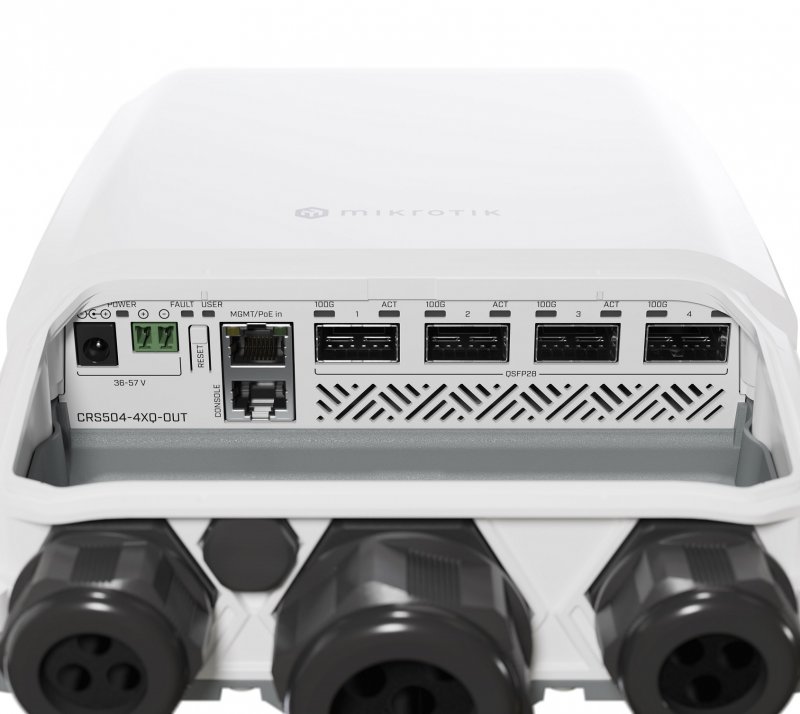 MikroTik CRS504-4XQ-OUT, Cloud Router switch - obrázek č. 2