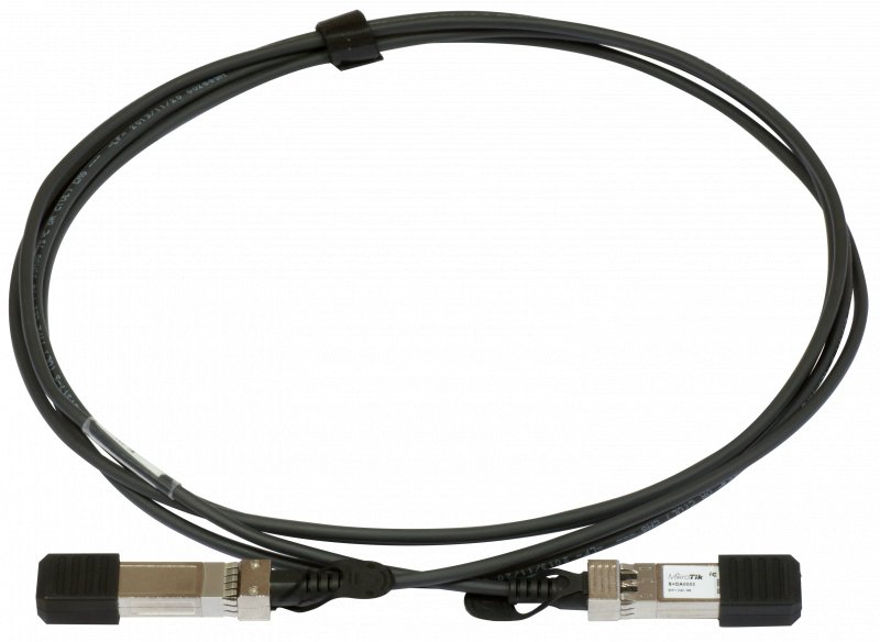 MikroTik S+DA0001 SFP+ 1m stohovací kabel - obrázek produktu