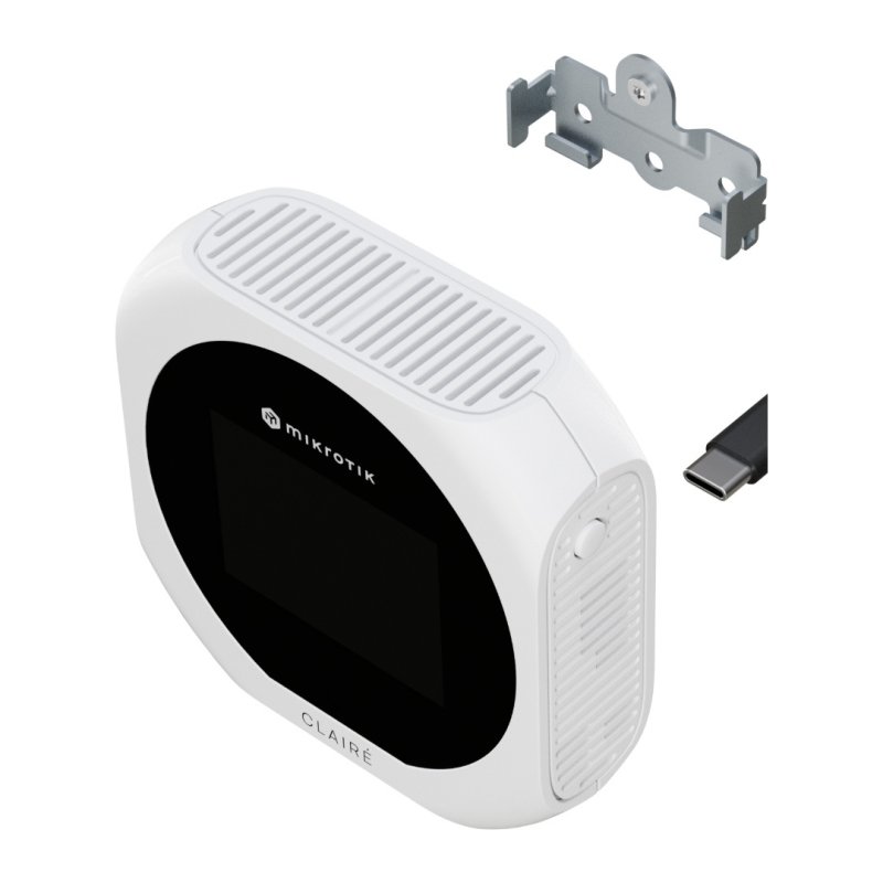 MikroTik IAQM-THC2V-W, Claire lite - Air Quality Monitor, CO2, Temp, RH, VOC, bílá - obrázek č. 3