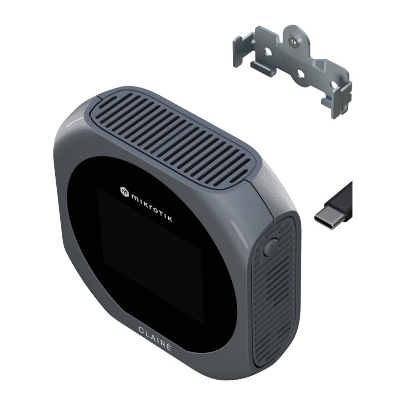 MikroTik IAQM-THC2V-G, Claire lite - Air Quality Monitor, CO2, Temp, RH, VOC, šedá - obrázek č. 3