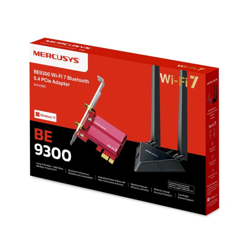 Mercusys MA49BE BE9300 Tri-Band WiFi7 PCIe adapter - obrázek č. 2