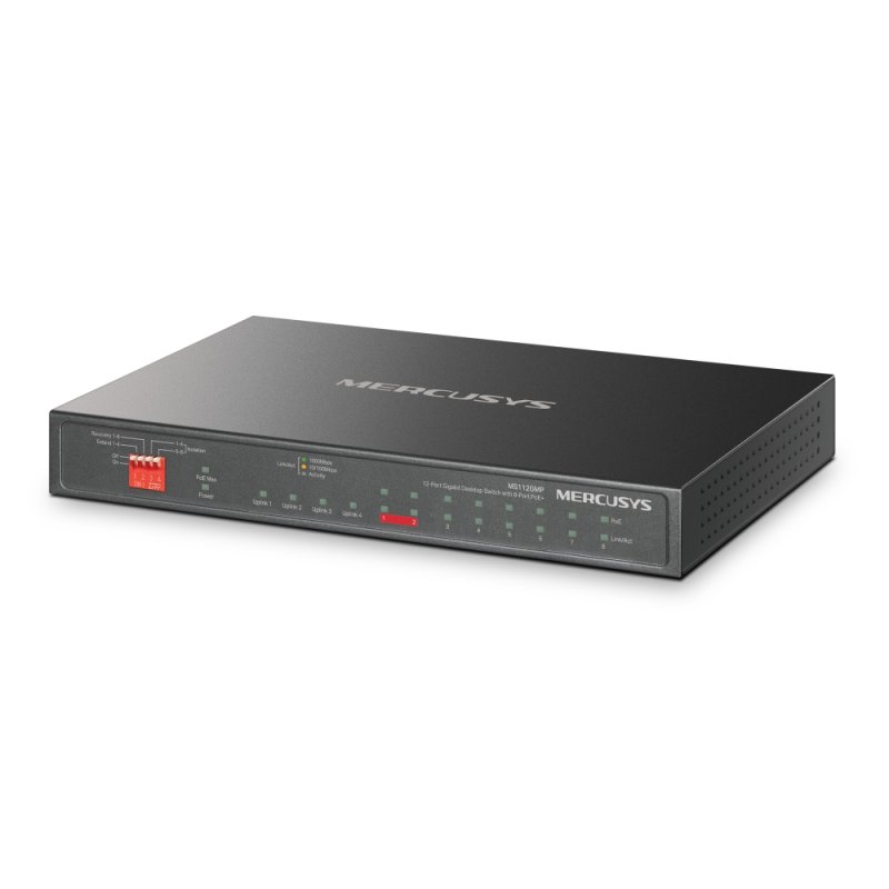 Mercusys MS112GMP 12xGb (8xPoE+) - obrázek č. 1