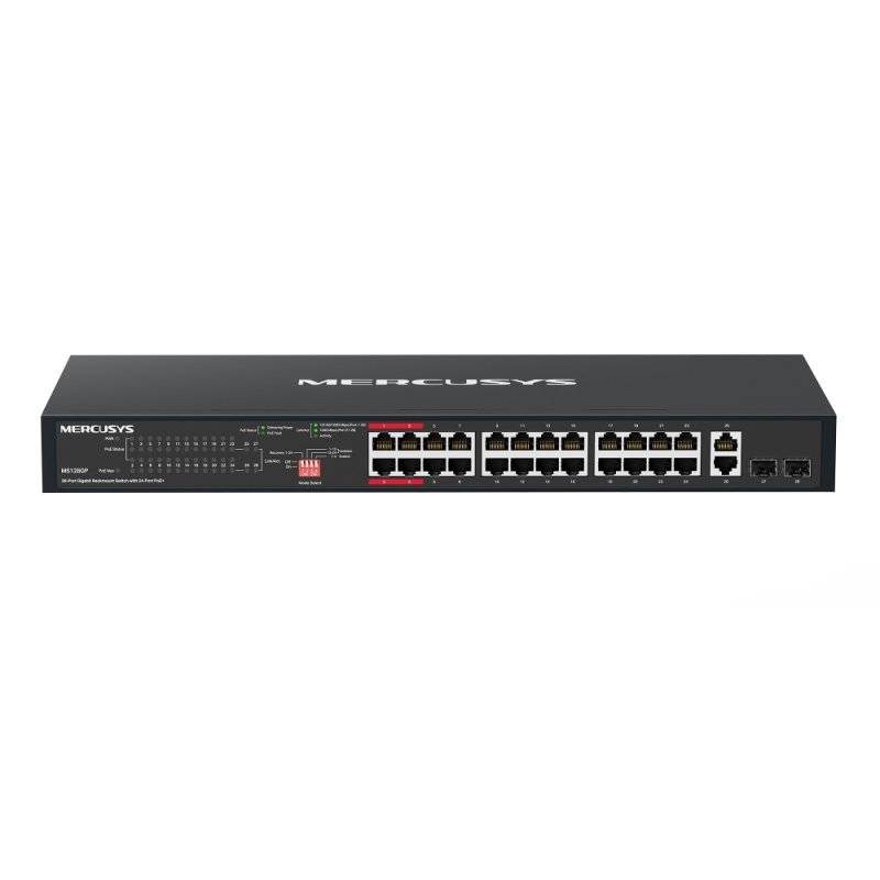Mercusys MS128GP 28xGb rack switch(24xPOE+) - obrázek č. 1