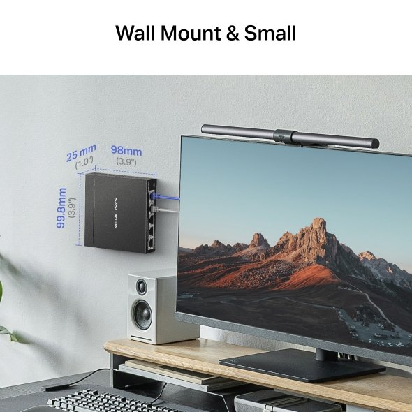 Mercusys MS105GS-M2 5x2.5G Desktop switch - obrázek č. 6