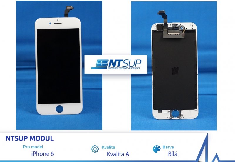 NTSUP LCD modul iPhone 6 bílý kvalita A - obrázek produktu
