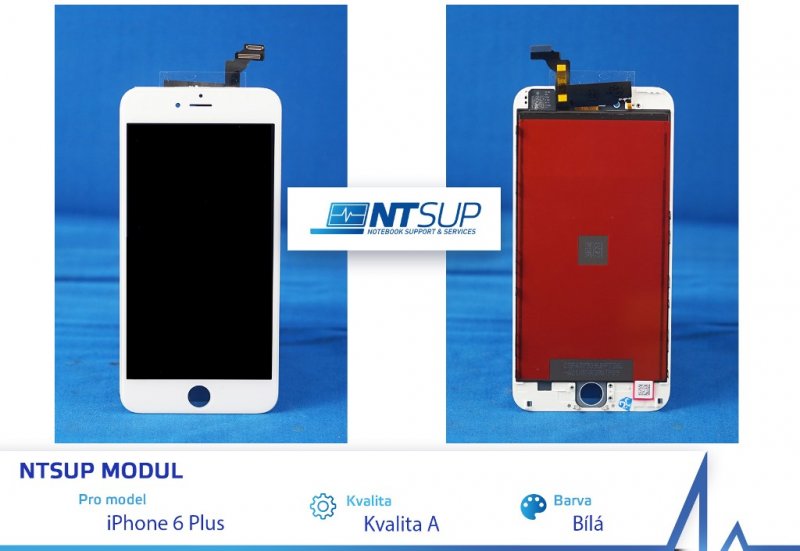 NTSUP LCD modul iPhone 6 PLUS bílý kvalita A - obrázek produktu