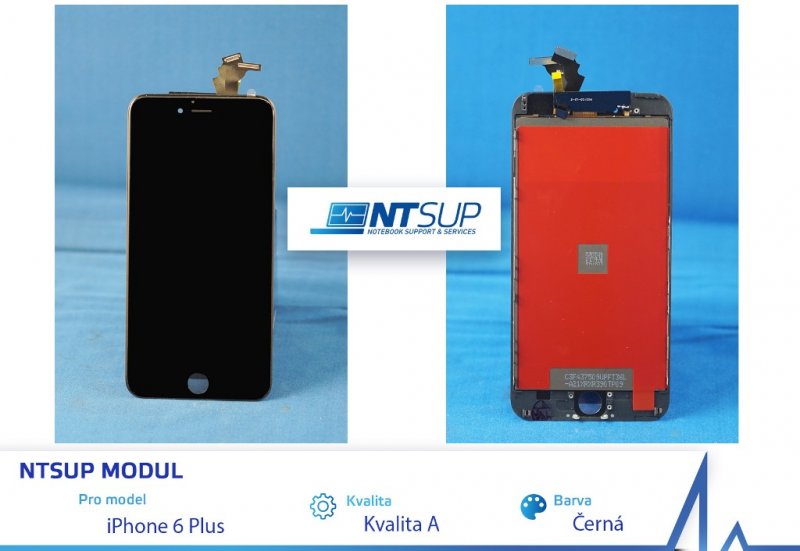 NTSUP LCD modul iPhone 6 PLUS černý kvalita A - obrázek produktu