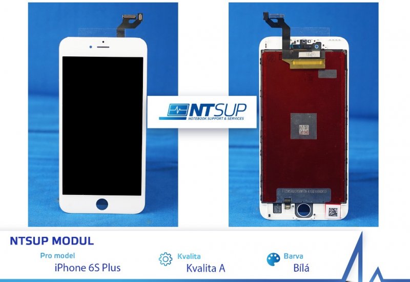 NTSUP LCD modul iPhone 6S PLUS bílý kvalita A - obrázek produktu