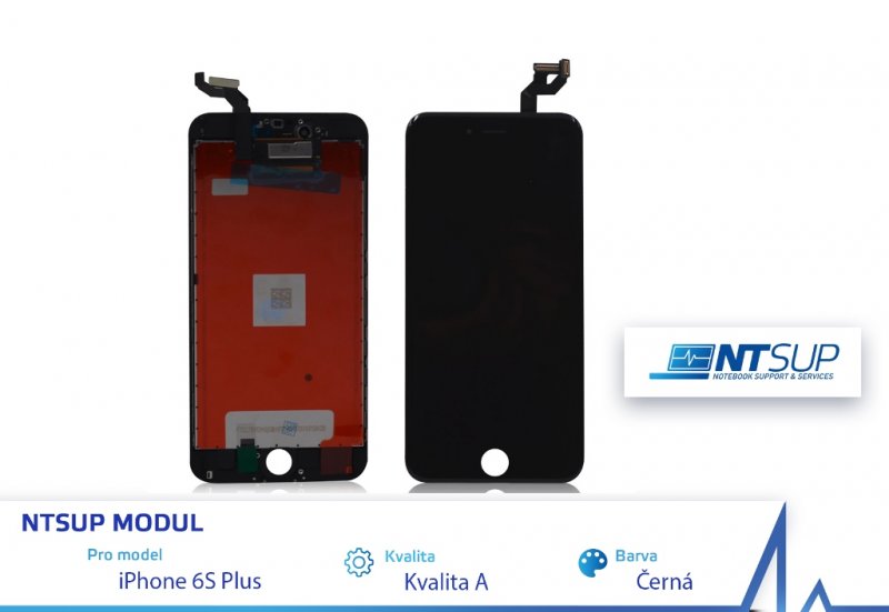 NTSUP LCD modul iPhone 6S PLUS černý kvalita A - obrázek produktu