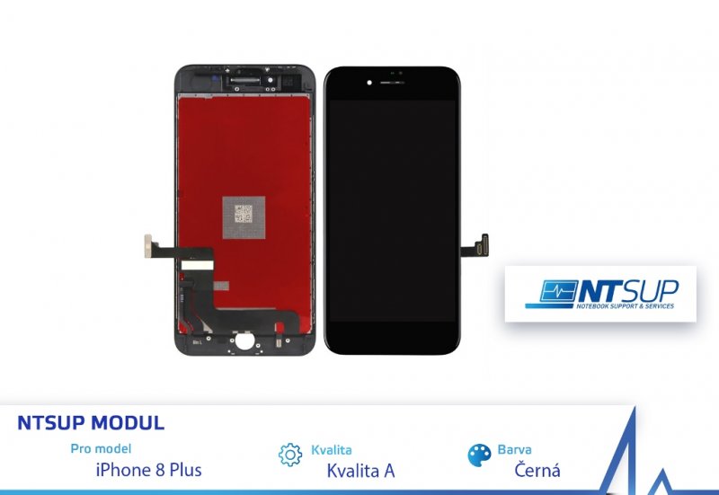 NTSUP LCD modul iPhone 8 PLUS černý kvalita A - obrázek produktu