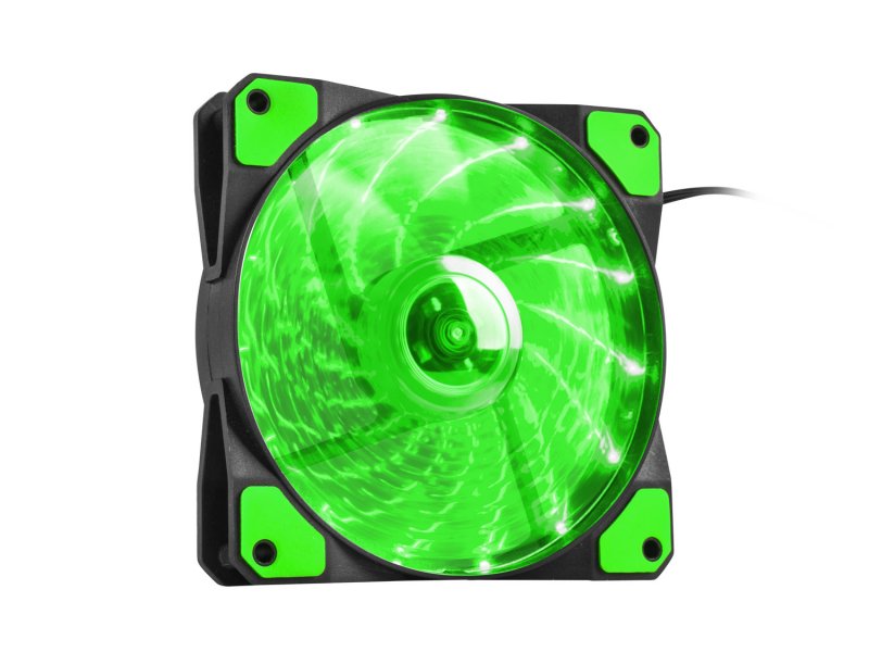 Ventilátor Genesis Hydrion 120, zelené LED, 120mm - obrázek č. 2