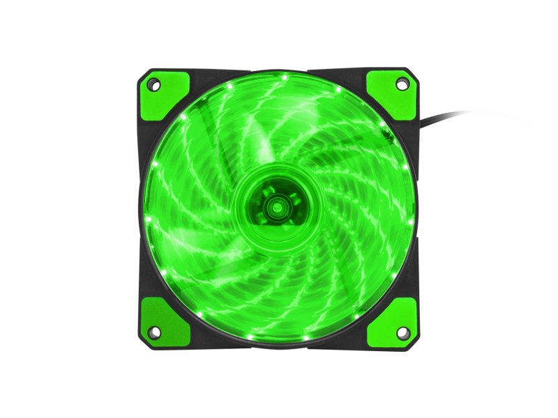 Ventilátor Genesis Hydrion 120, zelené LED, 120mm - obrázek č. 1