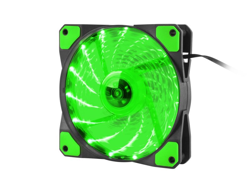 Ventilátor Genesis Hydrion 120, zelené LED, 120mm - obrázek produktu