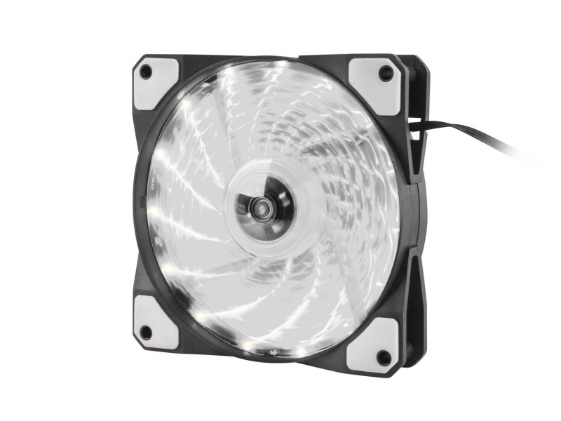 Ventilátor Genesis Hydrion 120, bíle LED, 120mm - obrázek produktu