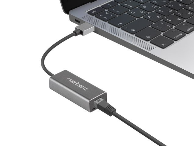 NATEC CRICKET externí Ethernet síťová karta USB 3.0 1X RJ45 1GB kabel - obrázek č. 3