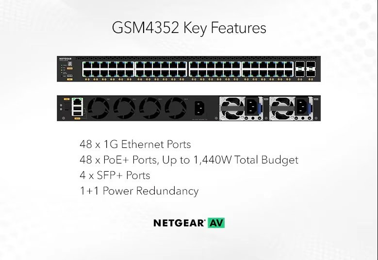 NETGEAR M4350-48G4XF MANAGED SWITCH, GSM4352 - obrázek č. 1