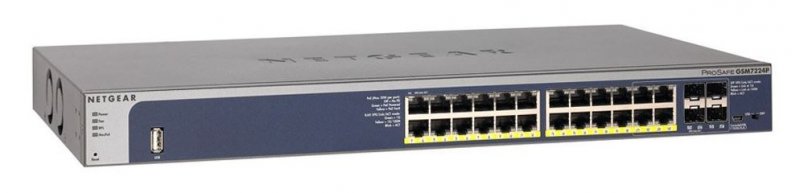NETGEAR M4100 24xGb PoE, 4x SFP switch,GSM7224P - obrázek produktu