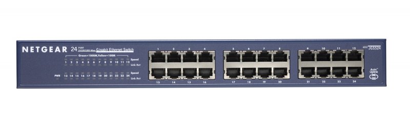 NETGEAR 24-port 10/ 100/ 1000Mbps Gigibit Ethernet, Unmanaged, JGS524 - obrázek produktu
