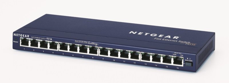 NETGEAR ProSAFE 16 Port 10/ 100 Desktop Switch, Unmanaged, FS116GE - obrázek produktu