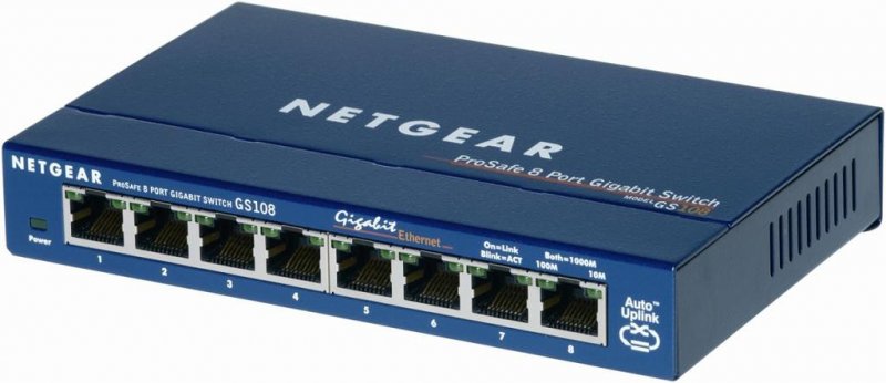 NETGEAR 8xGIGABIT Desktop switch, GS108GE - obrázek produktu