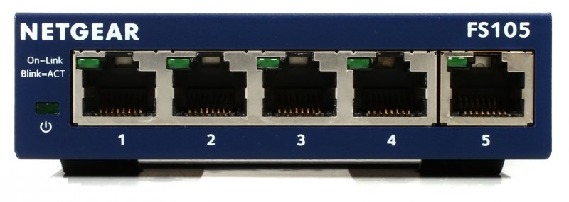 NETGEAR ProSAFE® 5 port 10/ 100Mbps Fast Ethernet, FS105 - obrázek č. 1
