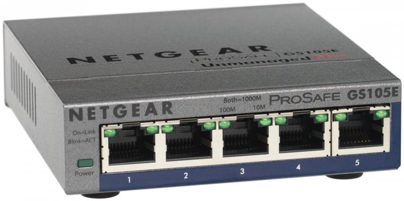 NETGEAR 5xGb Plus Switch,web monit.GS105E - obrázek produktu