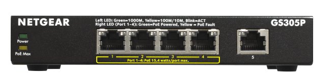 Netgear GS305P Gigabit Switch 5portů, 4xPoE - obrázek produktu