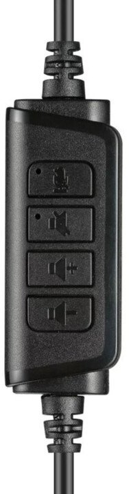 Sandberg PC sluchátka USB Chat Headset s mikrofonem, černá - obrázek č. 1