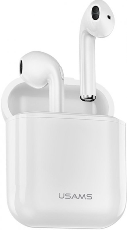 USAMS LU Dual Stereo Wireless Headset White - obrázek produktu
