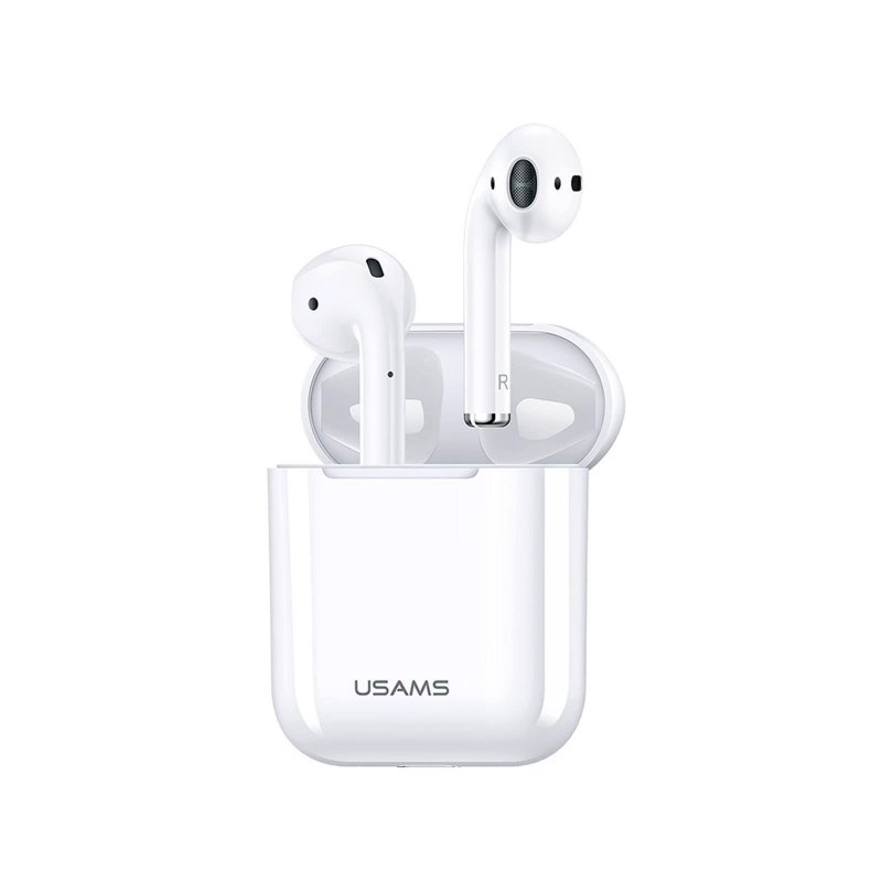 USAMS LP Dual Bluetooth Stereo Headset White - obrázek produktu