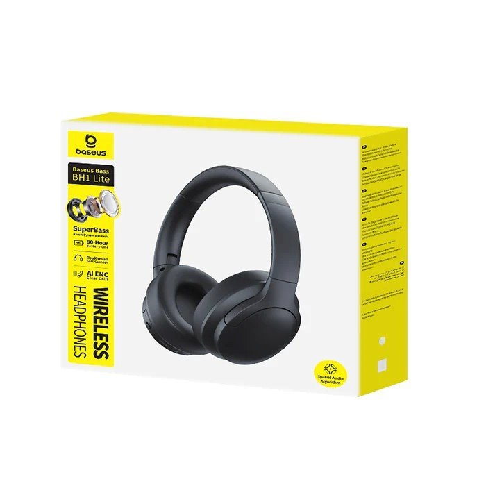 Baseus Bass BH1 Lite Bezdrátová Sluchátka Cosmic Black - obrázek č. 1