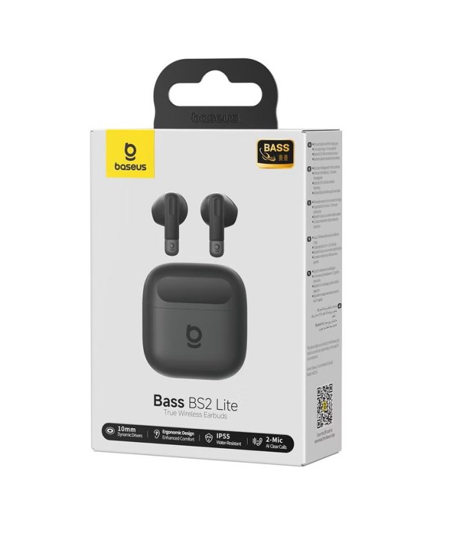 Baseus Bass BS2 Lite Bezdrátová Sluchátka Cosmic Black - obrázek č. 1