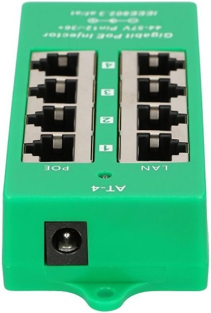 MaxLink Gigabitový 4-portový PoE panel, 802.3af / at - obrázek č. 1